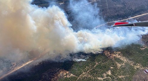 UPDATE: 2 wildfires along Hwy 52 North merge, now estimated at 185 hectares