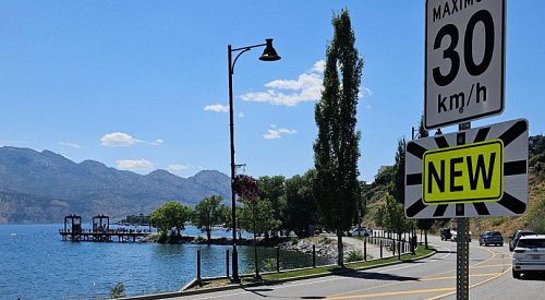 Speed limit now 30 km/h along waterfront section of Gellatly Road