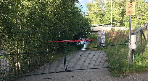 Mission Creek Greenway underpass closed due to rising water levels